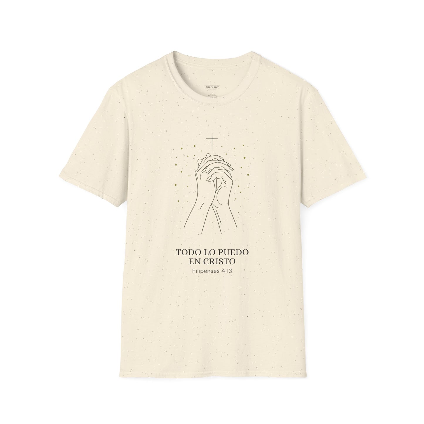 Todo lo Puedo en Cristo | Camiseta Cristiana Filipenses 4:13, Playera de Fe, Camiseta Religiosa Bíblica, Inspiración Espiritual, Regalo Cristiano Unisex