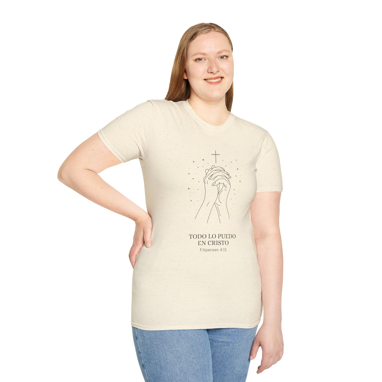 Todo lo Puedo en Cristo | Camiseta Cristiana Filipenses 4:13, Playera de Fe, Camiseta Religiosa Bíblica, Inspiración Espiritual, Regalo Cristiano Unisex