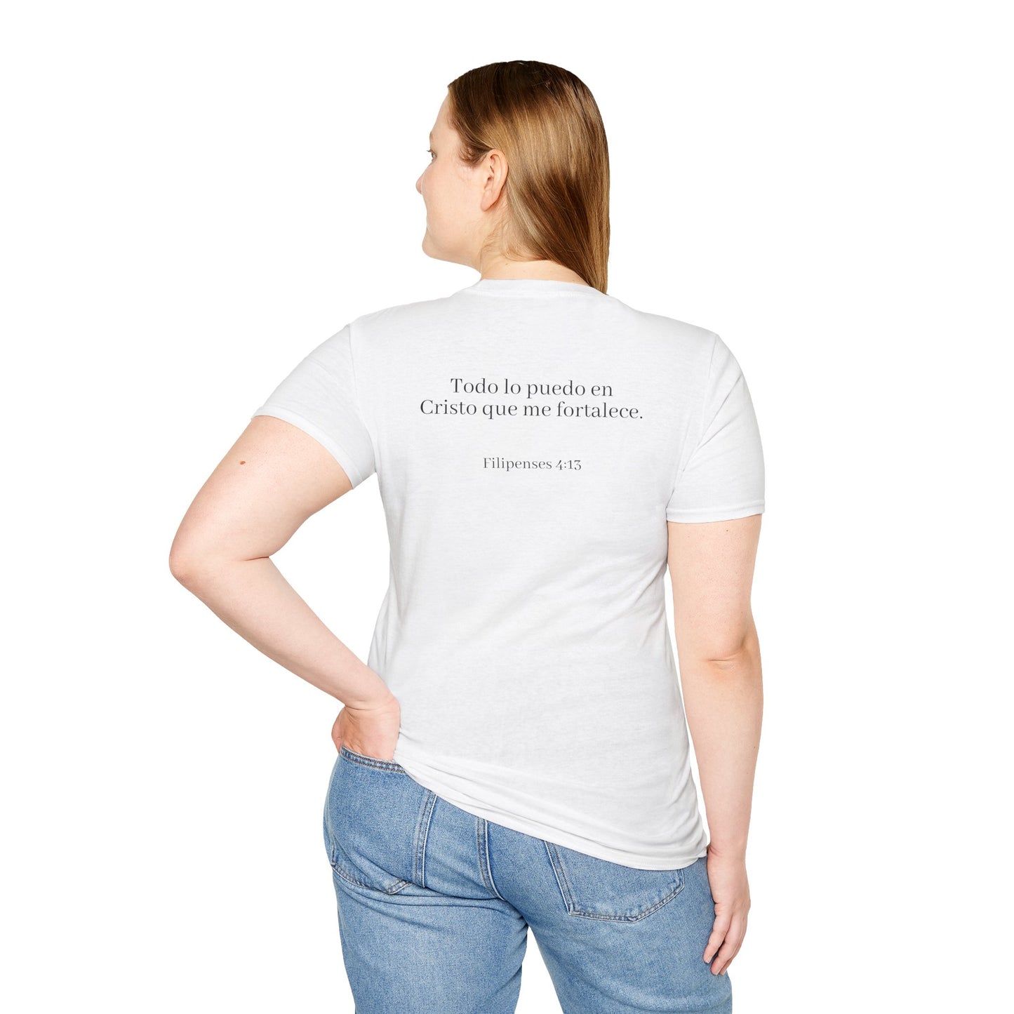 Todo lo Puedo en Cristo | Camiseta Cristiana Filipenses 4:13, Playera de Fe, Camiseta Religiosa Bíblica, Inspiración Espiritual, Regalo Cristiano Unisex