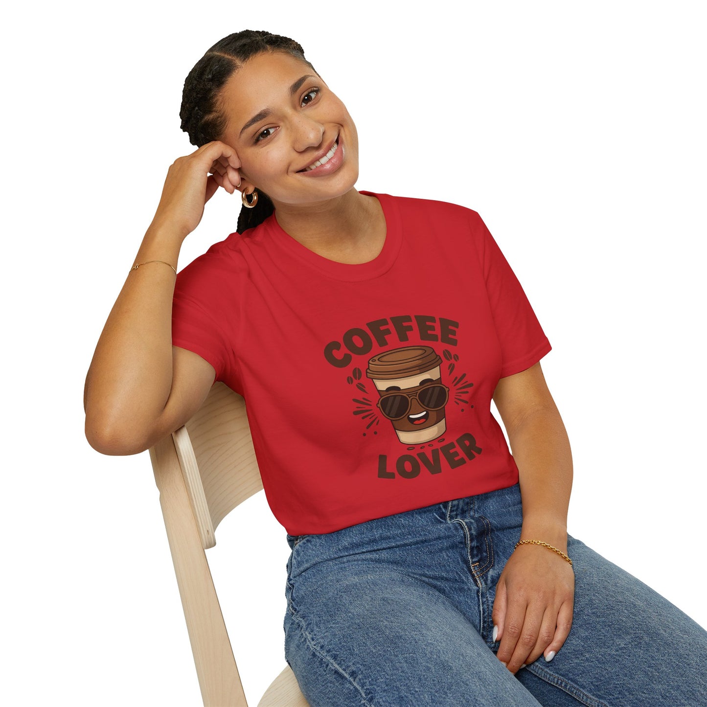 Coffee Lover T-Shirt - Unisex Softstyle Tee, Gift for Coffee Enthusiasts, Trendy Apparel, Casual Wear, Perfect for Birthdays, Celebrations