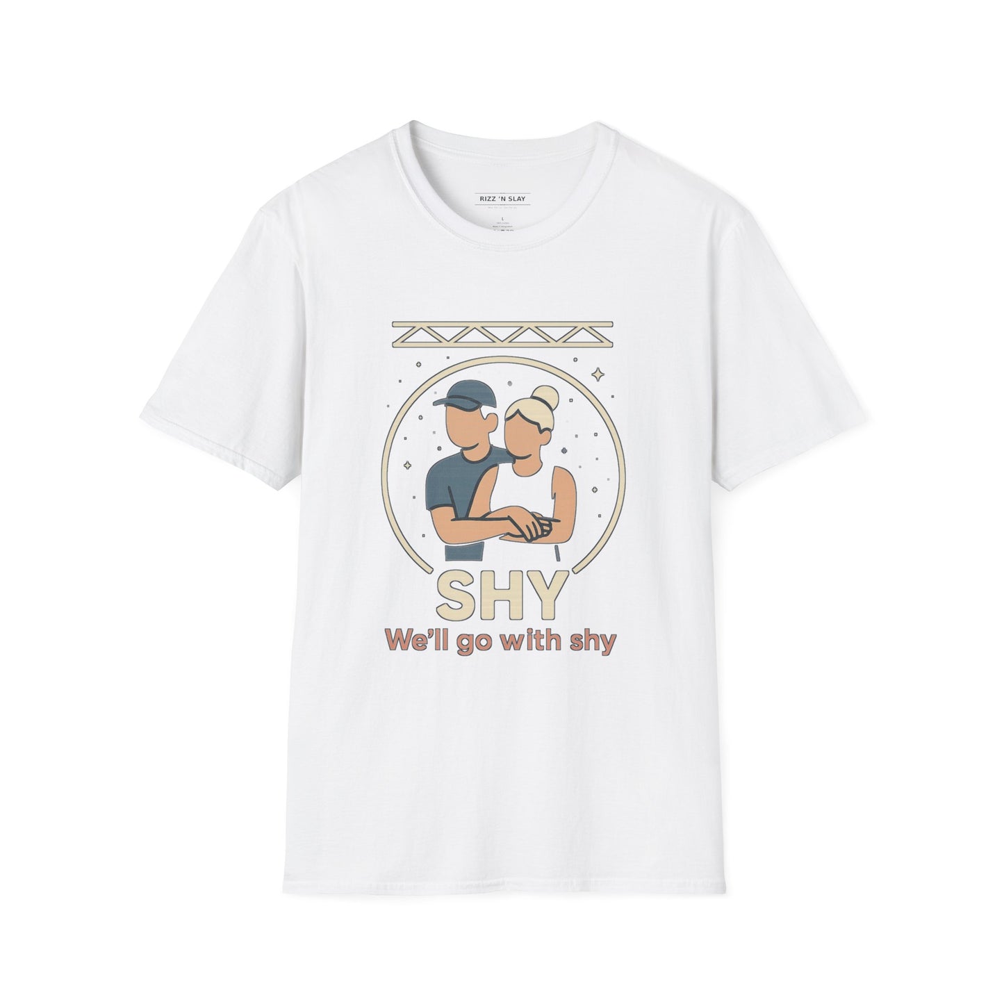 Shy — Crowd Cam Cuddle Tee | Dark, Unisex Oversized Boxy Tee