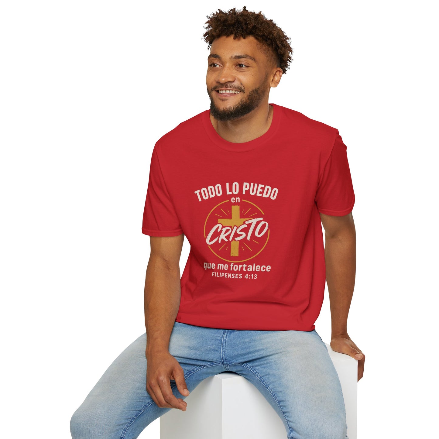 Todo lo Puedo en Cristo | Camiseta Cristiana Filipenses 4:13, Playera de Fe, Inspiración Bíblica, Regalo Cristiano Unisex