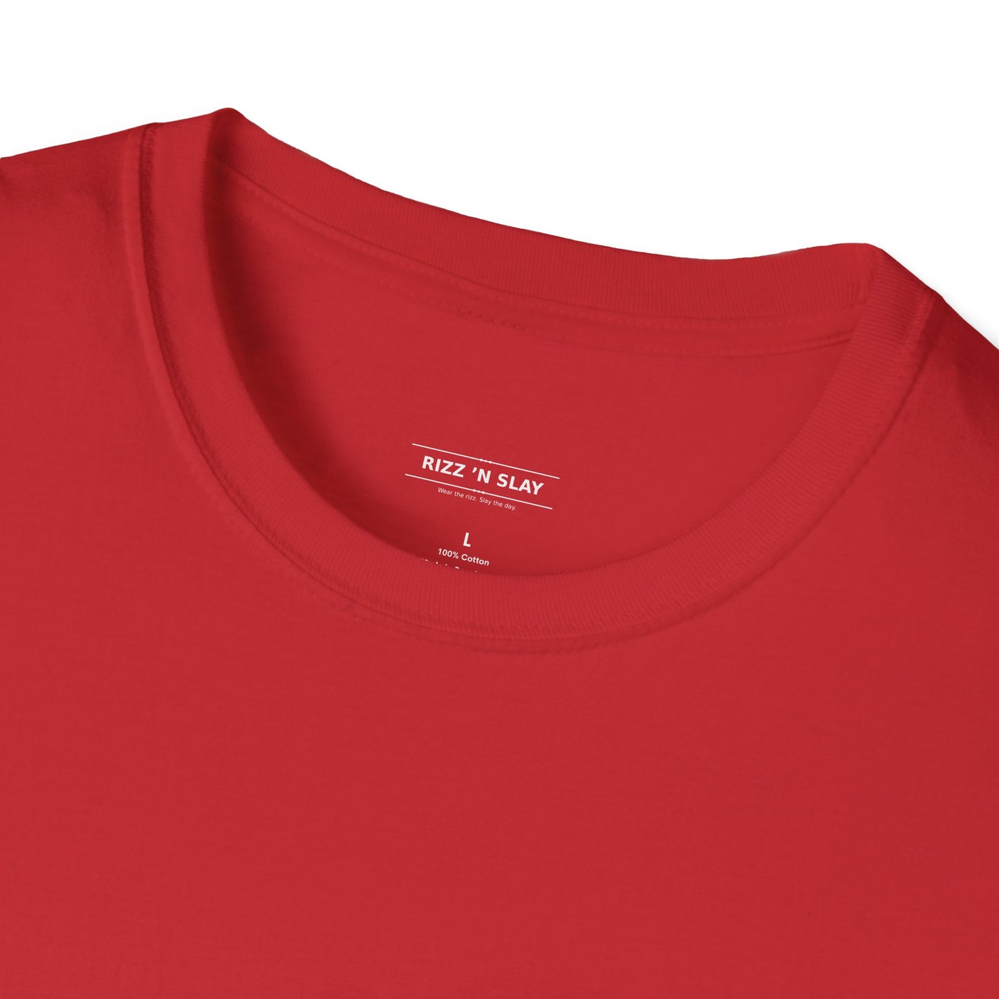 Rizz N Slay Logo Tee - Unisex Cotton Crew Tee with 'Wear the Rizz Slay the Day' Slogan