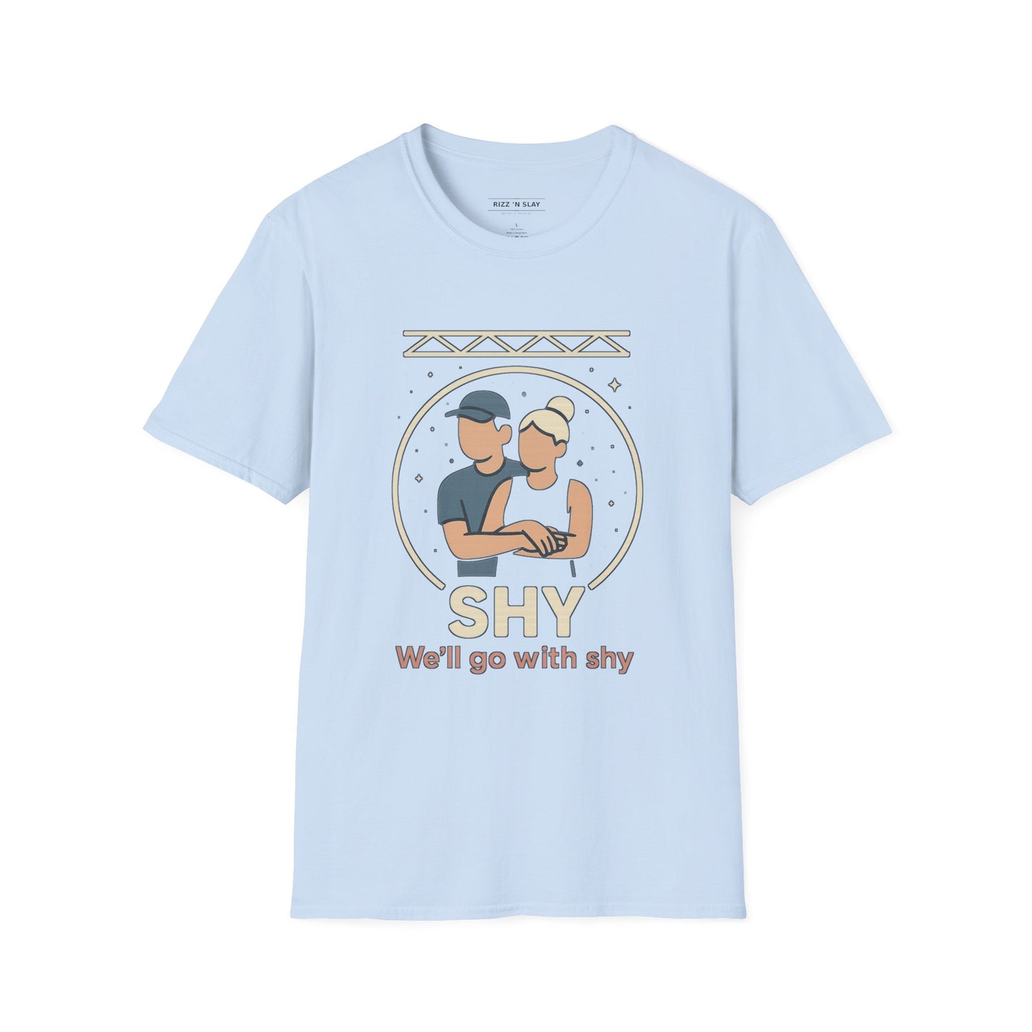 Shy — Crowd Cam Cuddle Tee | Dark, Unisex Oversized Boxy Tee