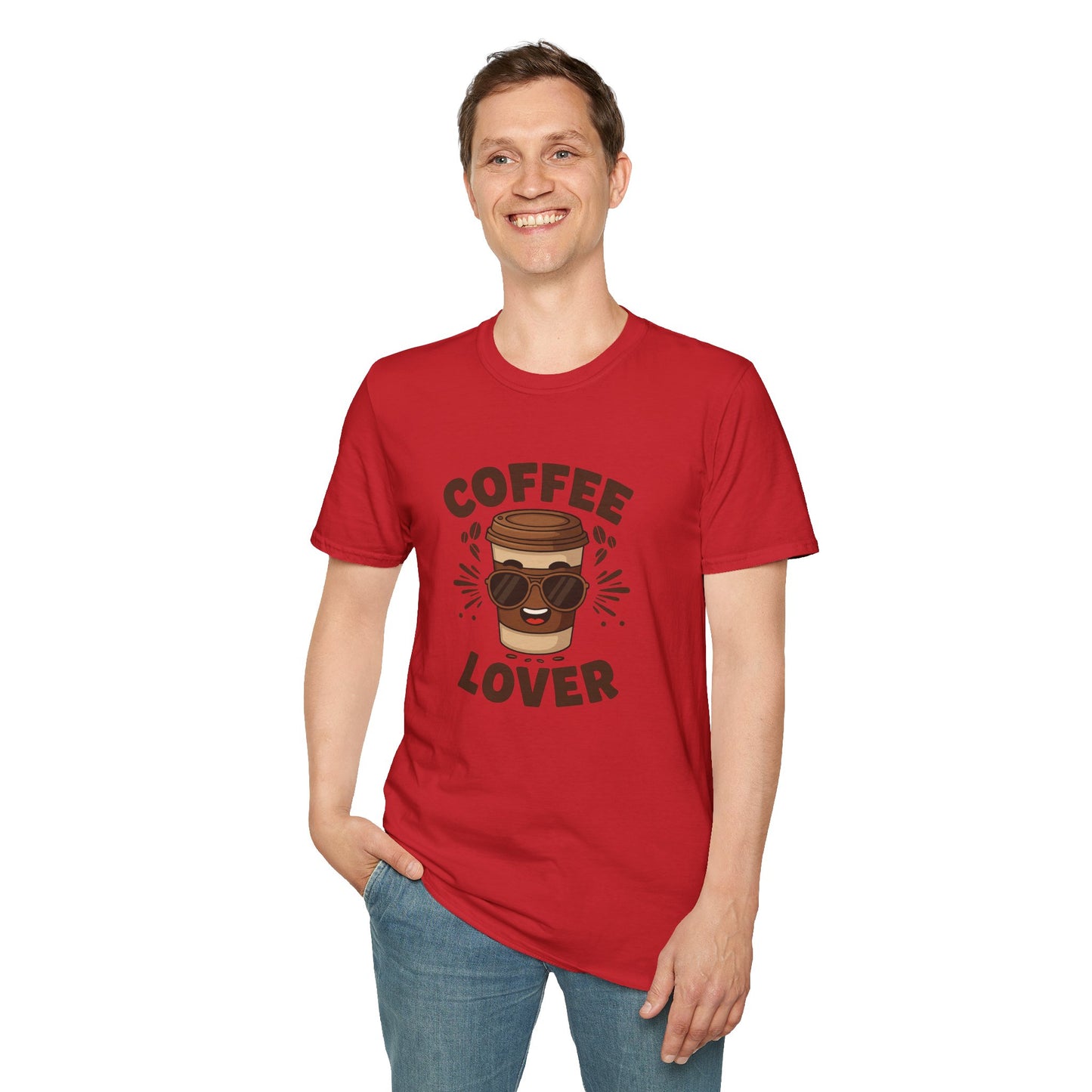 Coffee Lover T-Shirt - Unisex Softstyle Tee, Gift for Coffee Enthusiasts, Trendy Apparel, Casual Wear, Perfect for Birthdays, Celebrations