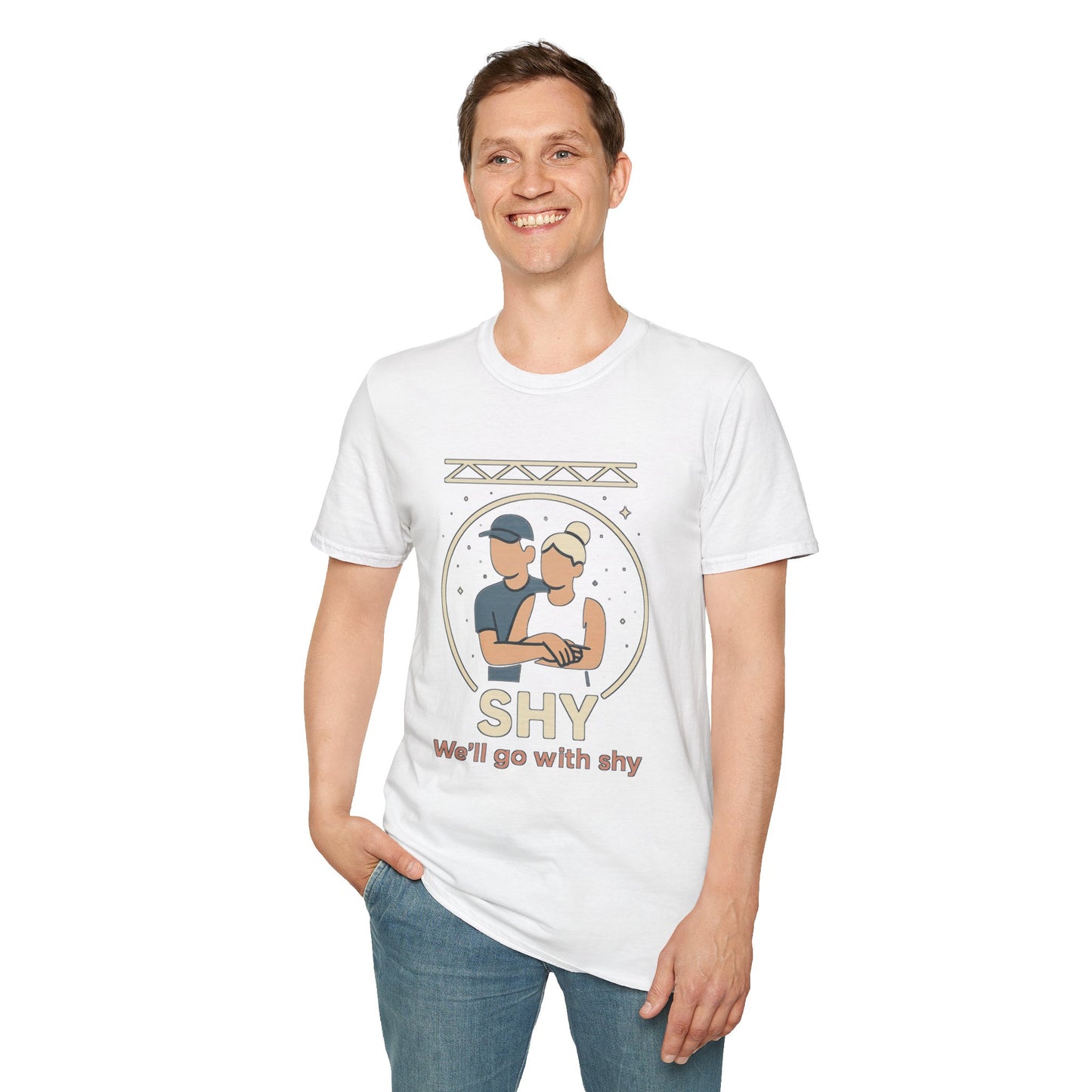 Shy — Crowd Cam Cuddle Tee | Dark, Unisex Oversized Boxy Tee