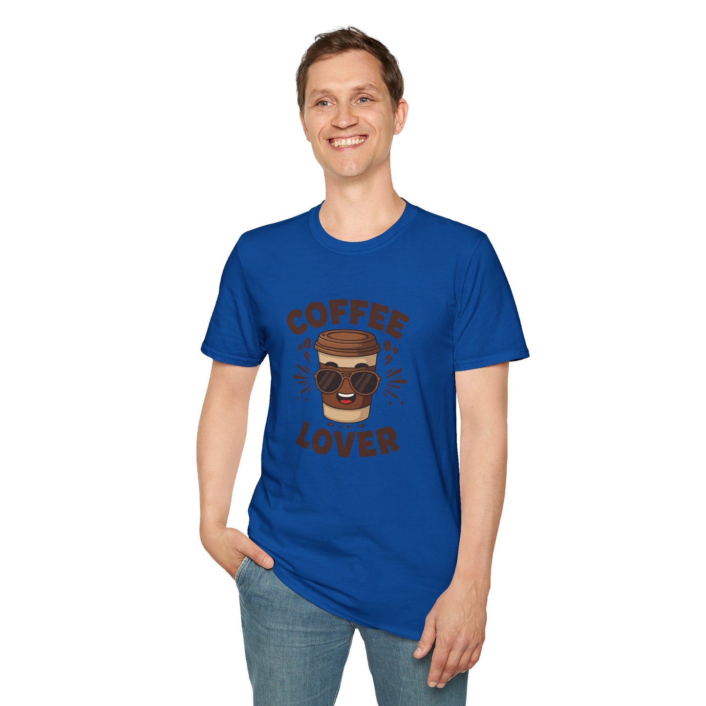 Coffee Lover T-Shirt - Unisex Softstyle Tee, Gift for Coffee Enthusiasts, Trendy Apparel, Casual Wear, Perfect for Birthdays, Celebrations