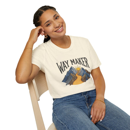 Way Maker Mountain T-Shirt — Inspirational Faith Graphic Tee