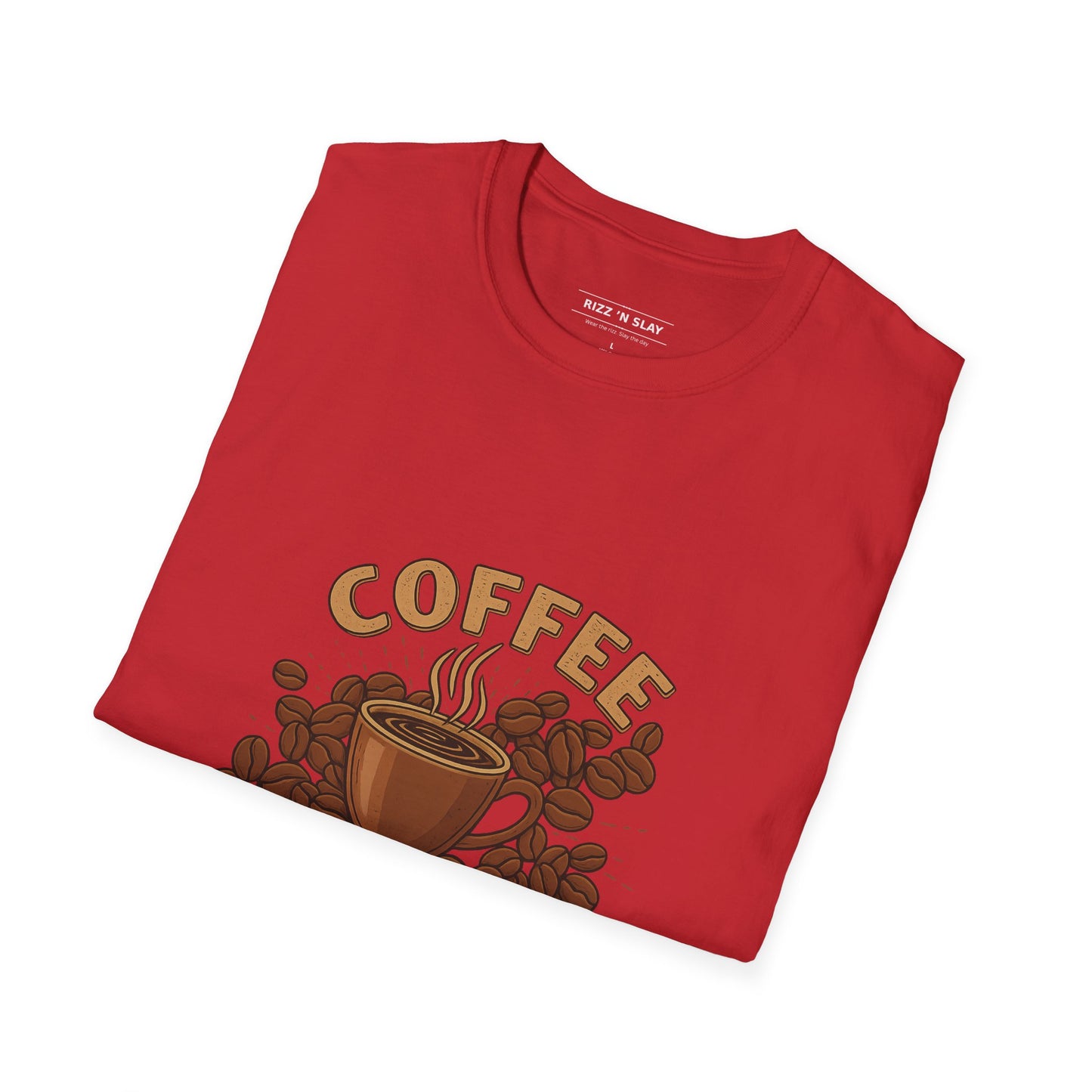 Coffee Lover T-Shirt — Vintage Steaming Cup & Beans Tee