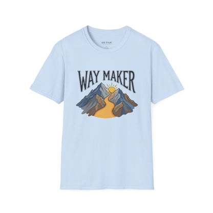 Way Maker Mountain T-Shirt — Inspirational Faith Graphic Tee
