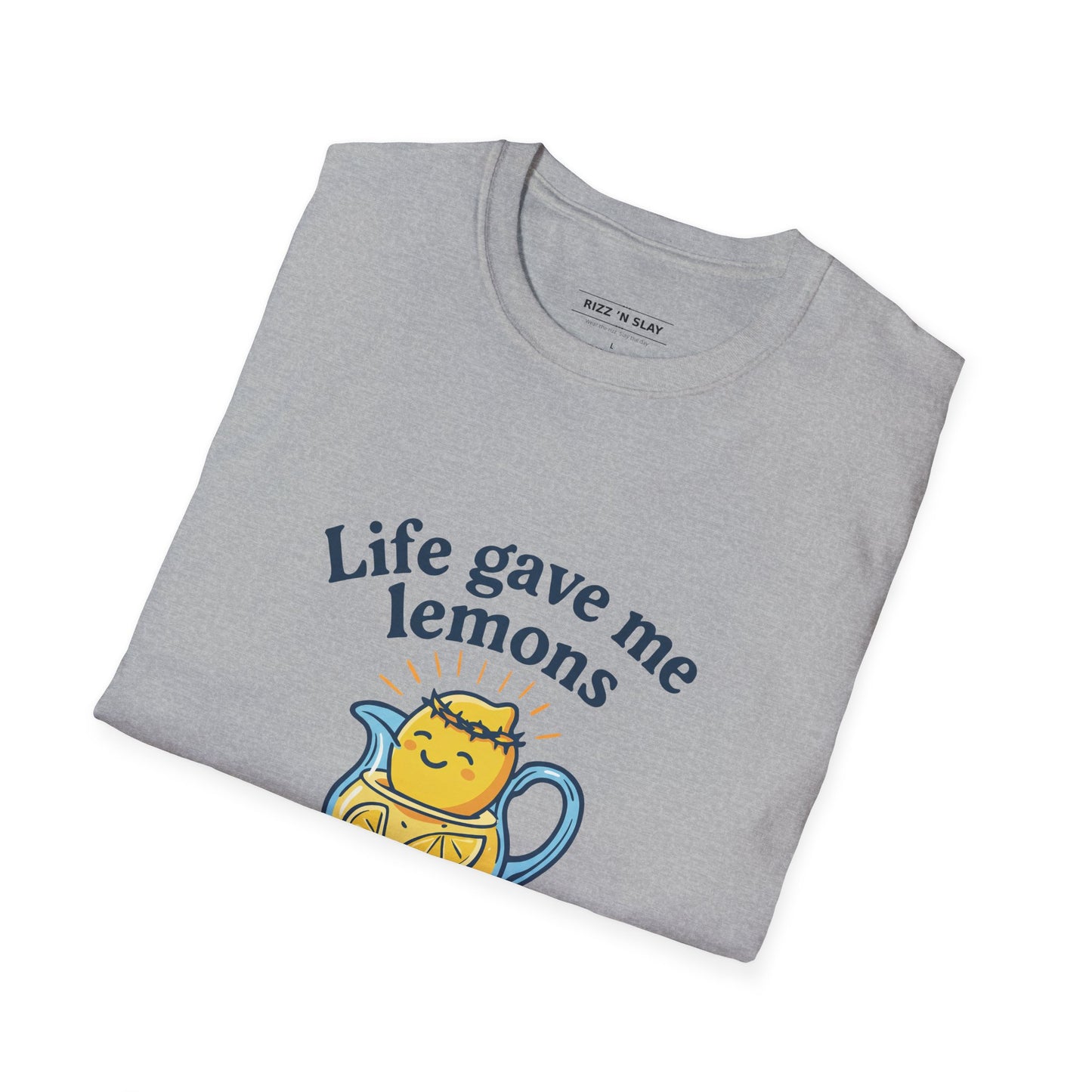 Life Gave Me Lemons But Jesus Is Making Lemonade Christian T-Shirt, Cute Inspirational Faith Tee, Funny Jesus Shirt for Women Men Youth