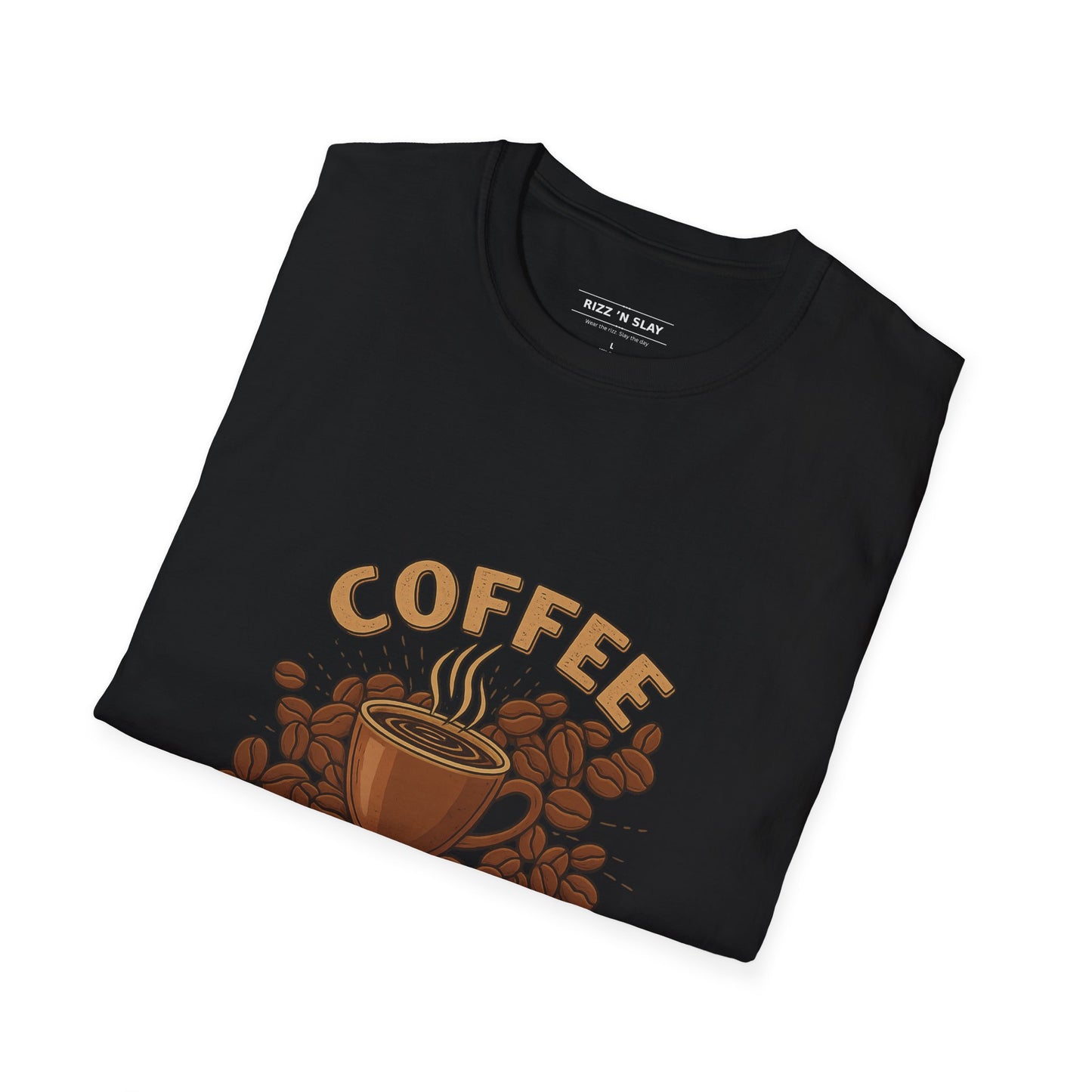 Coffee Lover T-Shirt — Vintage Steaming Cup & Beans Tee