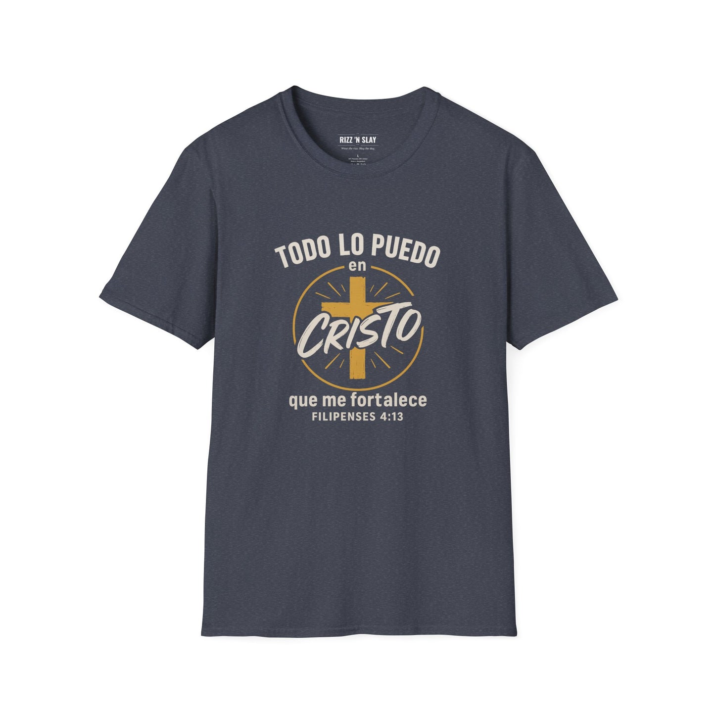 Todo lo Puedo en Cristo - Camiseta Cristiana Filipenses 4:13, Playera de Fe, Inspiración Bíblica, Regalo Cristiano Unisex