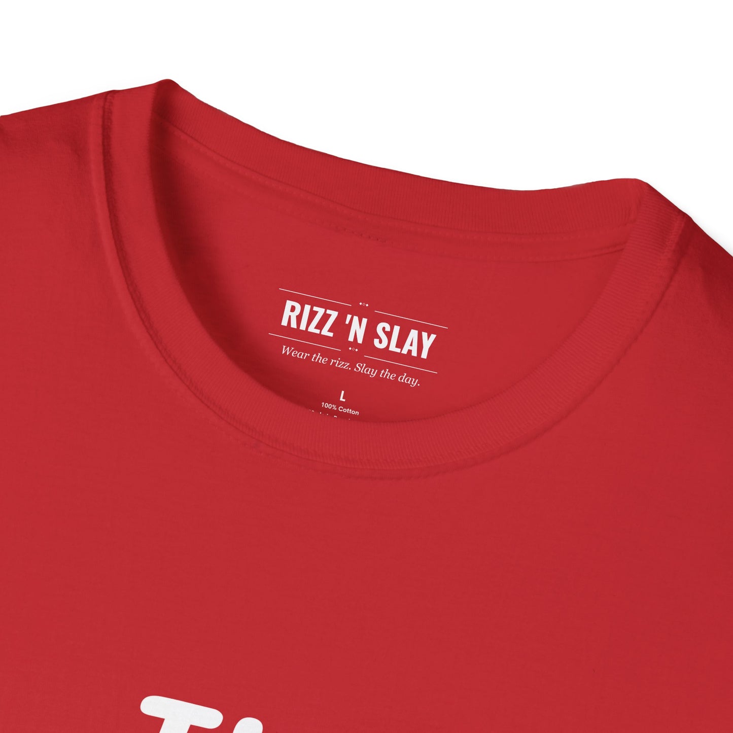 I'm His T-Shirt — Couples Valentine's Tee with Red Script & Heart Accent