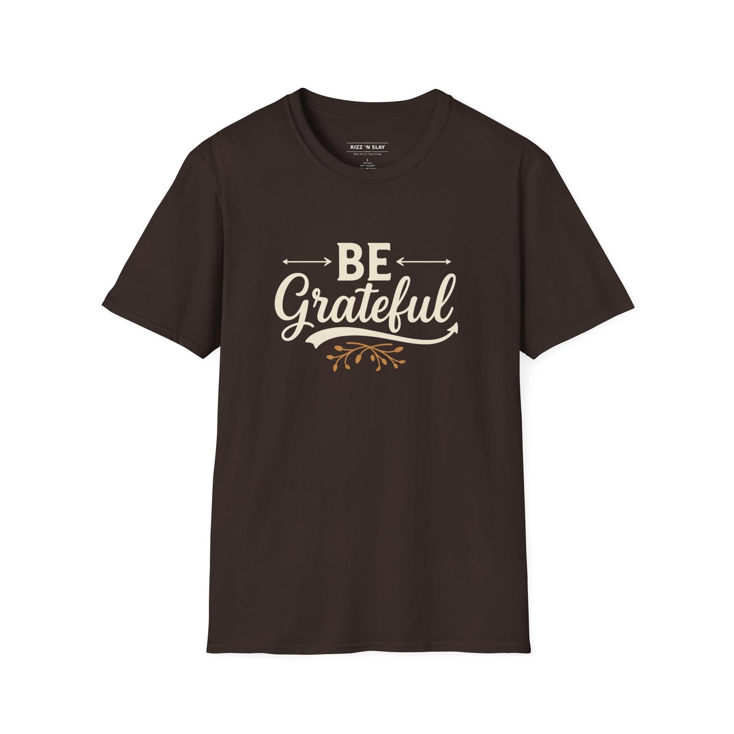 Be Grateful Unisex T-Shirt | Inspirational Tee for Everyday Wear, Gifts for Friends, Simple Style, Positive Vibes, Casual Apparel