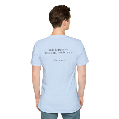 Todo lo Puedo en Cristo | Camiseta Cristiana Filipenses 4:13, Playera de Fe, Camiseta Religiosa Bíblica, Inspiración Espiritual, Regalo Cristiano Unisex