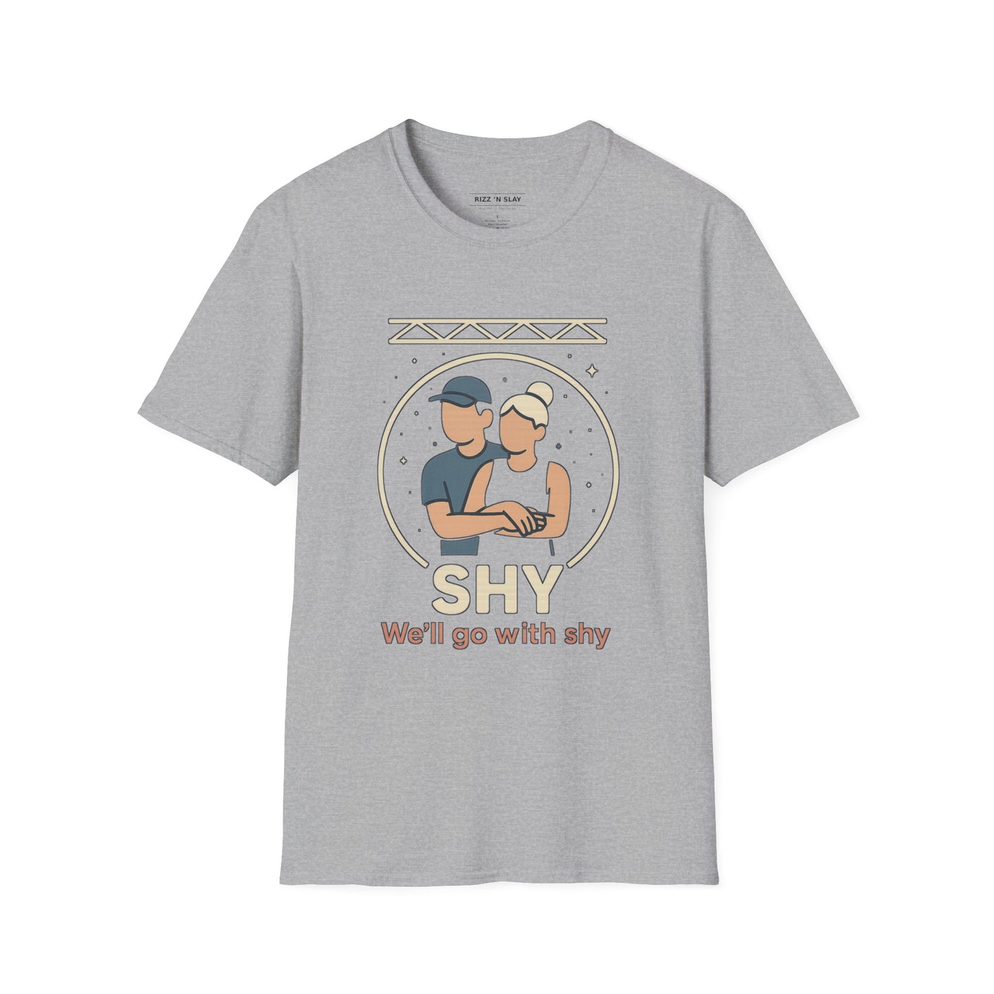 Shy — Crowd Cam Cuddle Tee | Dark, Unisex Oversized Boxy Tee