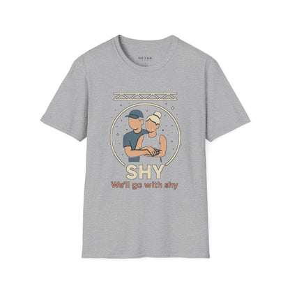 Shy — Crowd Cam Cuddle Tee | Dark, Unisex Oversized Boxy Tee