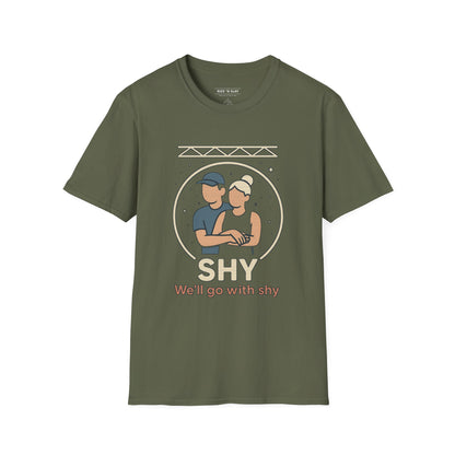 Shy — Crowd Cam Cuddle Tee | Dark, Unisex Oversized Boxy Tee