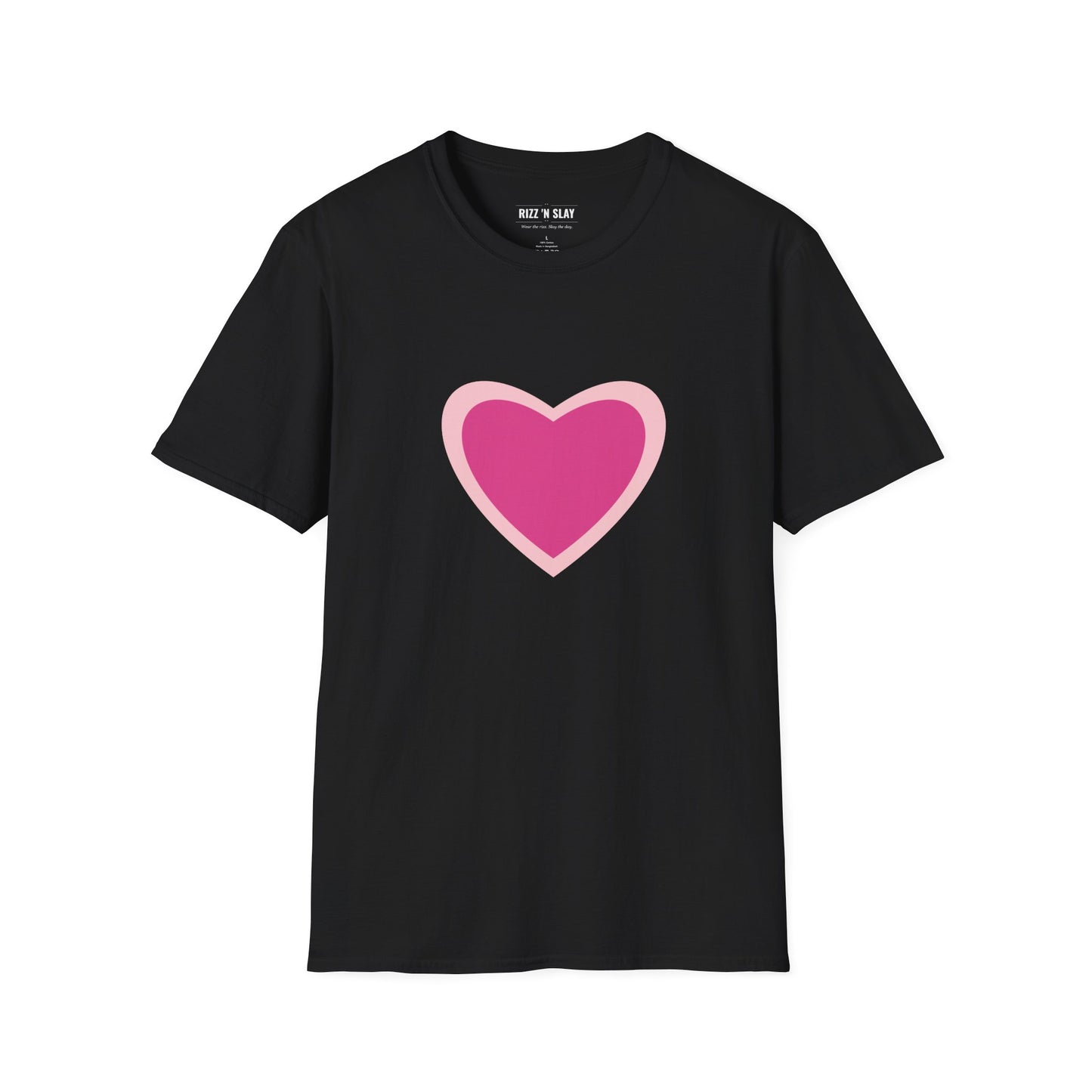 Pink Heart T‑Shirt — Cute Minimalist Valentine Tee