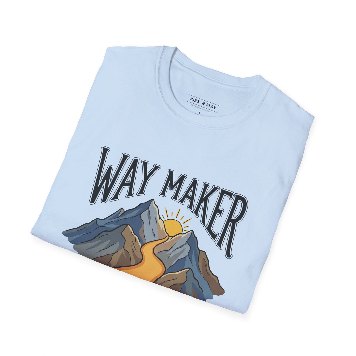 Way Maker Mountain T-Shirt — Inspirational Faith Graphic Tee