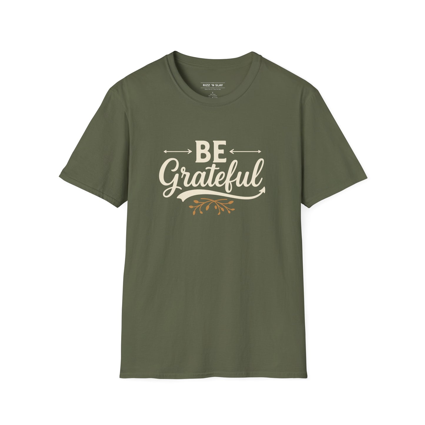 Be Grateful Unisex T-Shirt | Inspirational Tee for Everyday Wear, Gifts for Friends, Simple Style, Positive Vibes, Casual Apparel