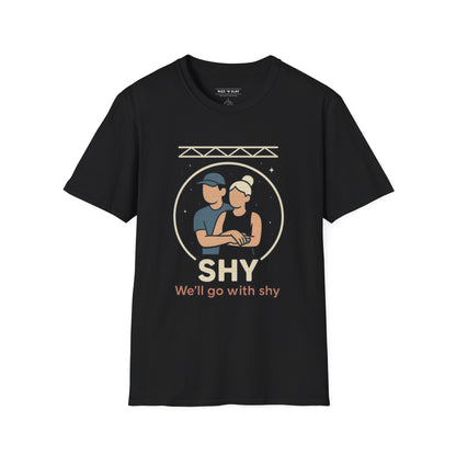 Shy — Crowd Cam Cuddle Tee | Dark, Unisex Oversized Boxy Tee