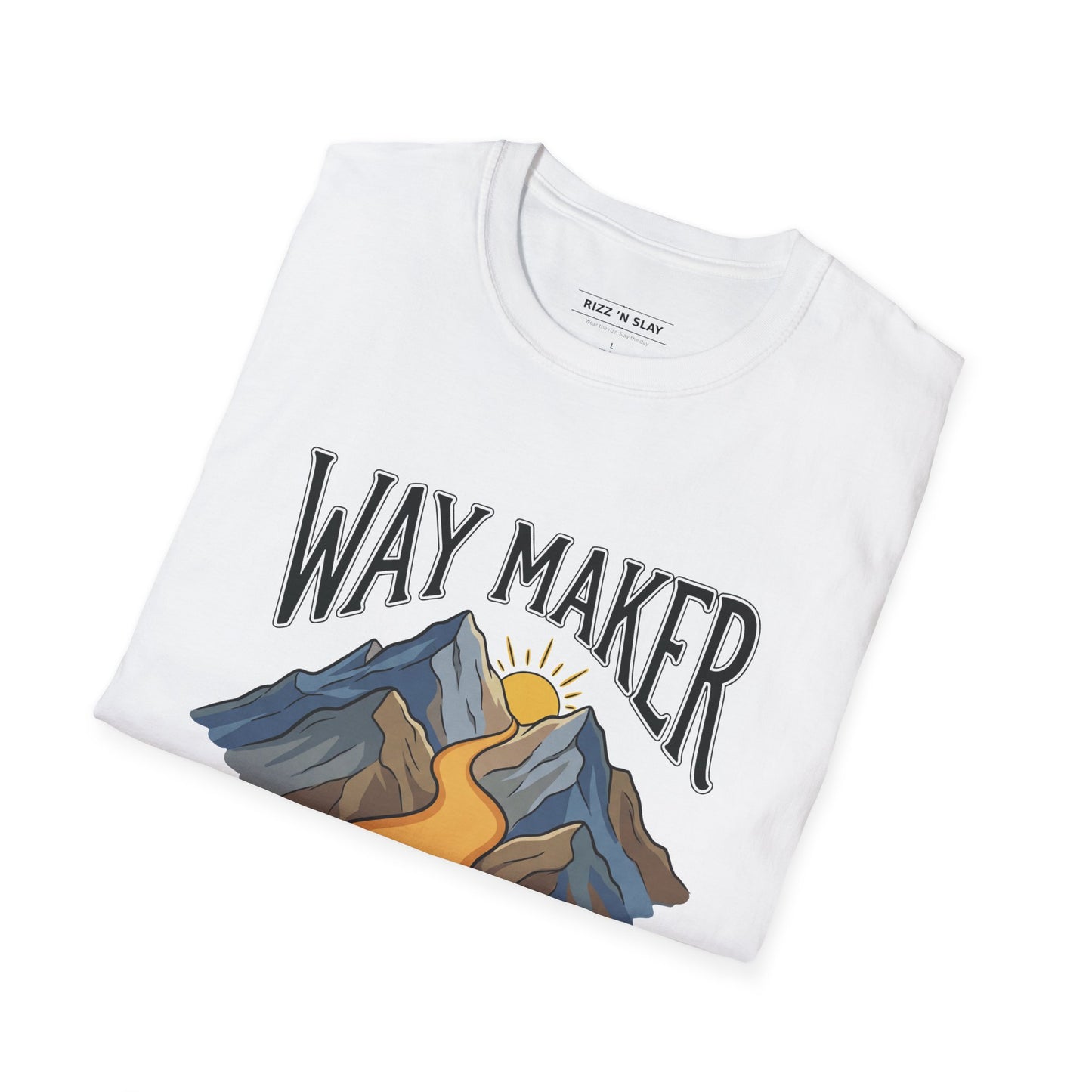 Way Maker Mountain T-Shirt — Inspirational Faith Graphic Tee
