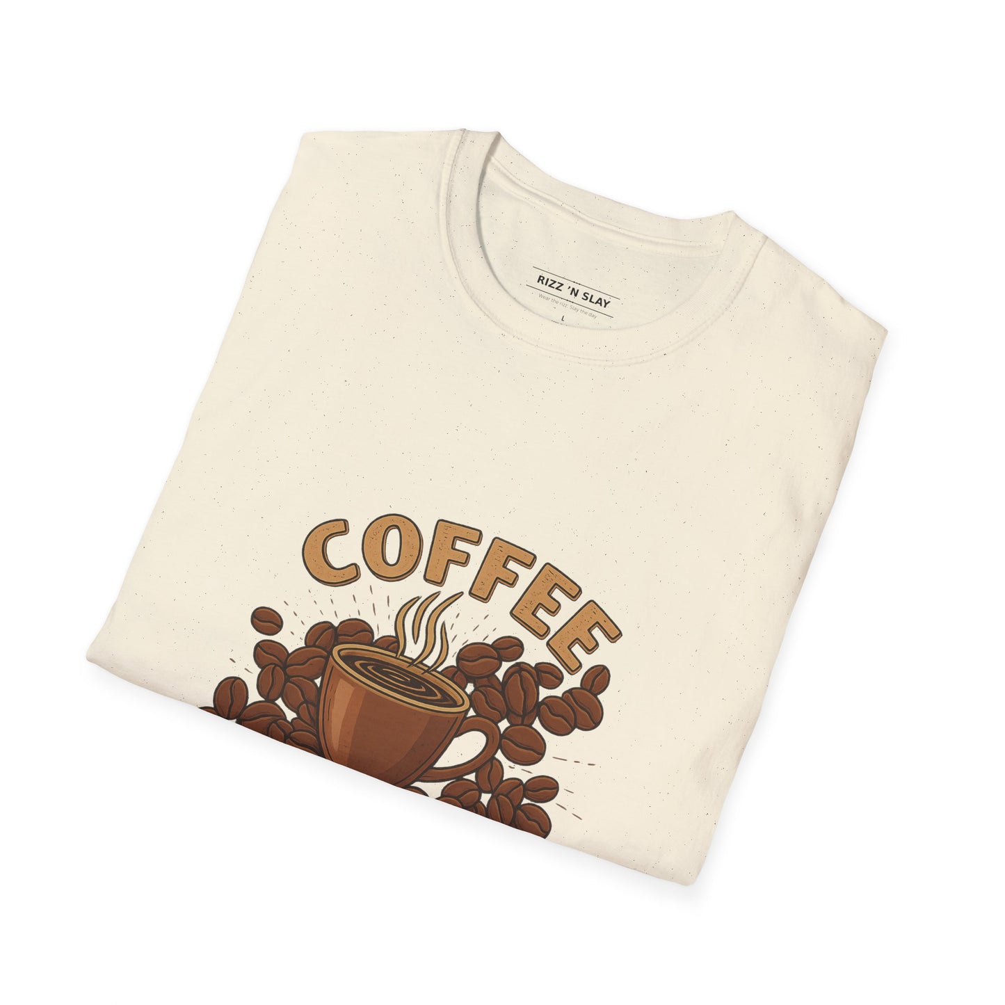 Coffee Lover T-Shirt — Vintage Steaming Cup & Beans Tee