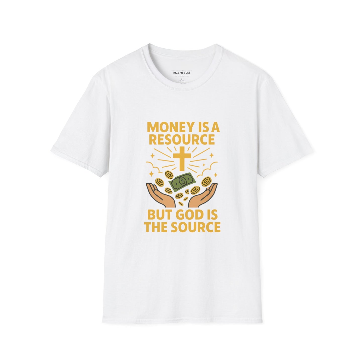 Money Is a Resource, God Is the Source – Christian T-Shirt