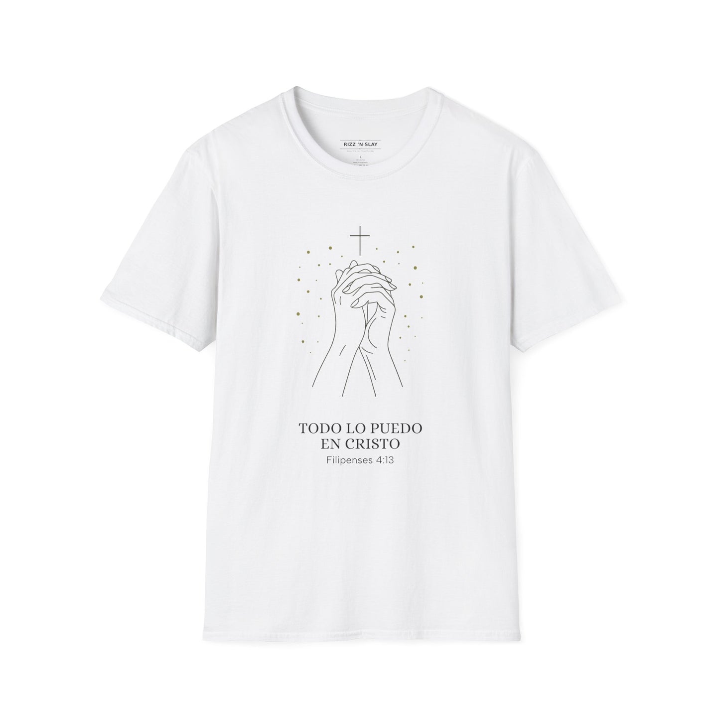 Todo lo Puedo en Cristo | Camiseta Cristiana Filipenses 4:13, Playera de Fe, Camiseta Religiosa Bíblica, Inspiración Espiritual, Regalo Cristiano Unisex