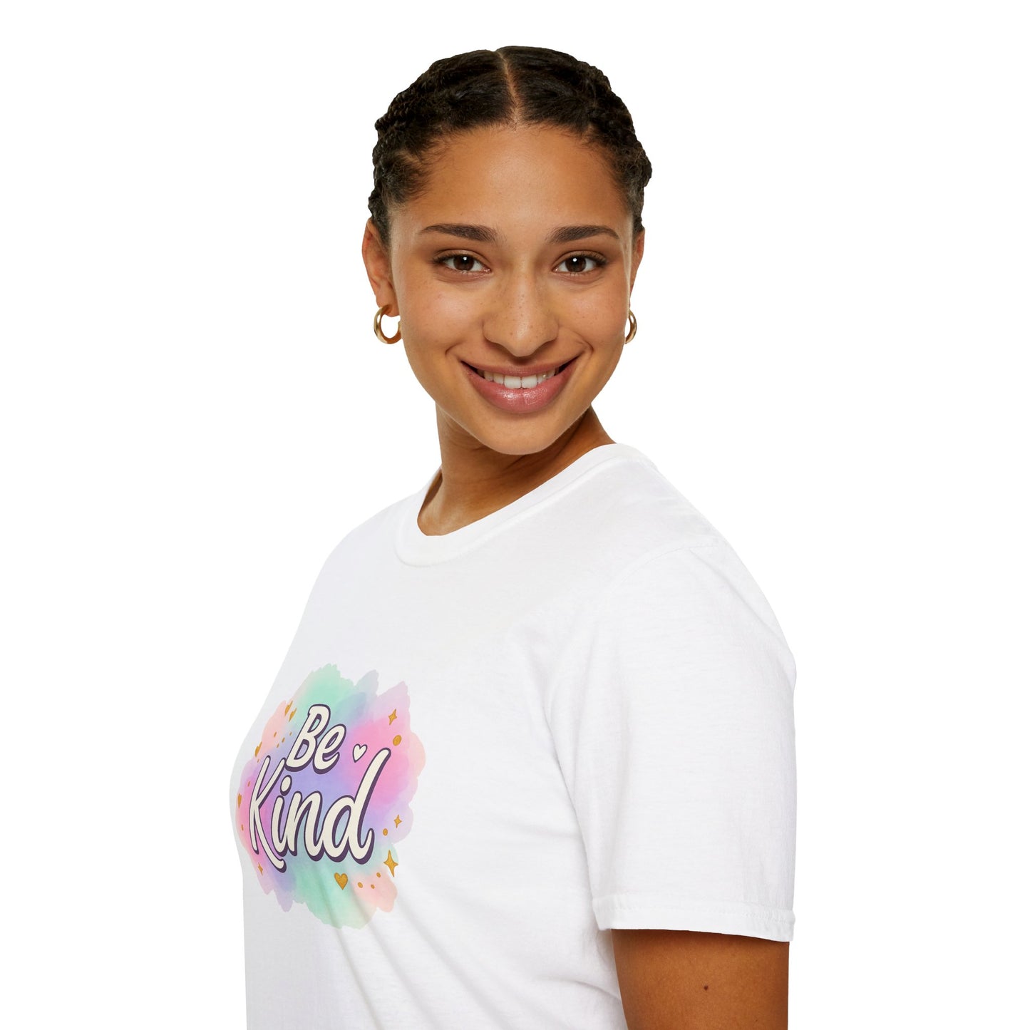 Be Kind Unisex Softstyle T-Shirt, Positive Vibe Tee, Casual Wear, Gift for Friends, Motivational Apparel, Everyday Essentials