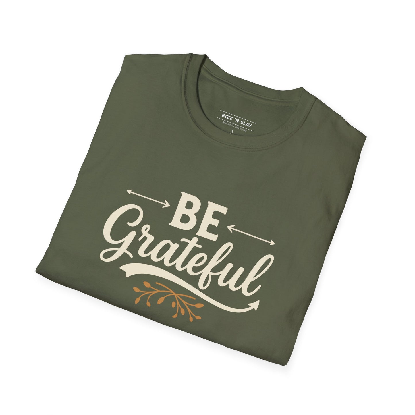 Be Grateful Unisex T-Shirt | Inspirational Tee for Everyday Wear, Gifts for Friends, Simple Style, Positive Vibes, Casual Apparel