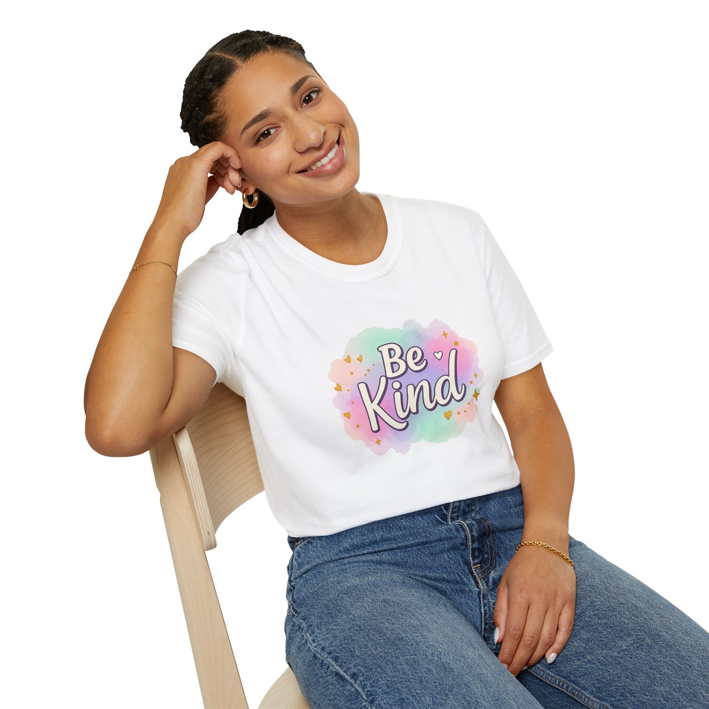 Be Kind Unisex Softstyle T-Shirt, Positive Vibe Tee, Casual Wear, Gift for Friends, Motivational Apparel, Everyday Essentials