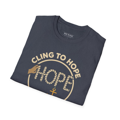 Cling to hope, trust in God - HOPE Anchor Tee — Christian Hope Rope & Anchor Graphic T-Shirt
