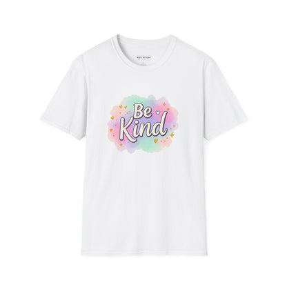 Be Kind Unisex Softstyle T-Shirt, Positive Vibe Tee, Casual Wear, Gift for Friends, Motivational Apparel, Everyday Essentials