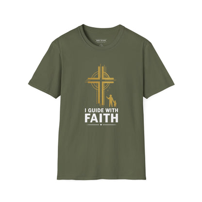 I GUIDE WITH FAITH T-Shirt — Mentor & Father Faith Leadership Tee