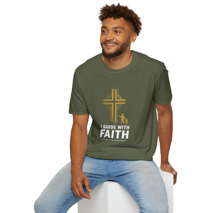 I GUIDE WITH FAITH T-Shirt — Mentor & Father Faith Leadership Tee