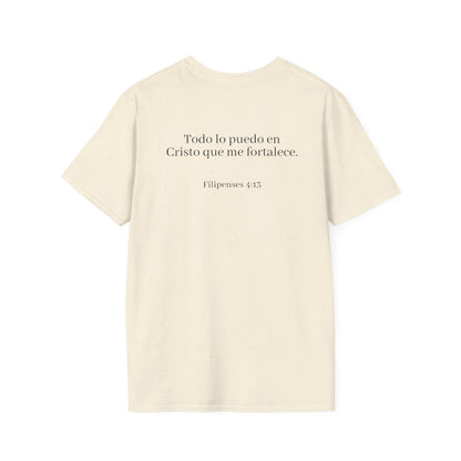 Todo lo Puedo en Cristo | Camiseta Cristiana Filipenses 4:13, Playera de Fe, Camiseta Religiosa Bíblica, Inspiración Espiritual, Regalo Cristiano Unisex