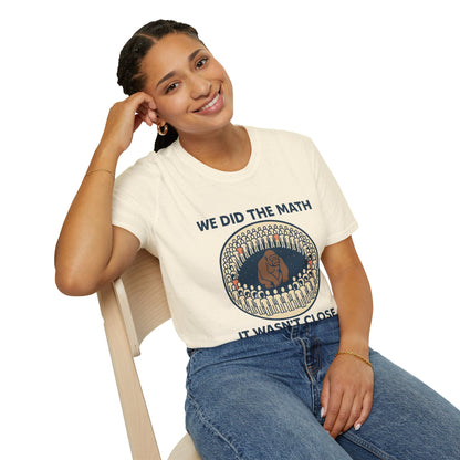 We Did the Math - 100 men vs. one gorilla, Fun Graphic Shirt,