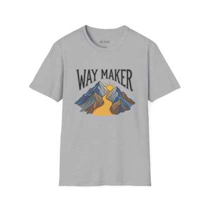 Way Maker Mountain T-Shirt — Inspirational Faith Graphic Tee