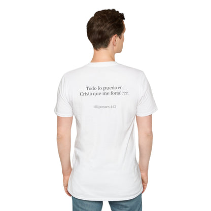 Todo lo Puedo en Cristo | Camiseta Cristiana Filipenses 4:13, Playera de Fe, Camiseta Religiosa Bíblica, Inspiración Espiritual, Regalo Cristiano Unisex