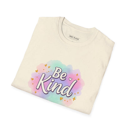 Be Kind Unisex Softstyle T-Shirt, Positive Vibe Tee, Casual Wear, Gift for Friends, Motivational Apparel, Everyday Essentials