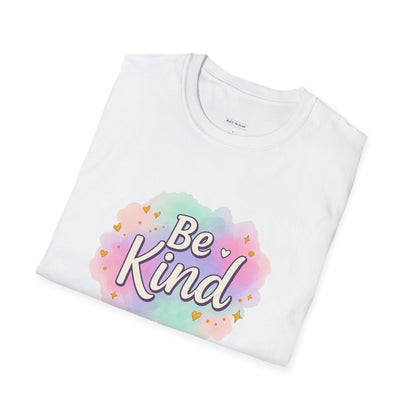 Be Kind Unisex Softstyle T-Shirt, Positive Vibe Tee, Casual Wear, Gift for Friends, Motivational Apparel, Everyday Essentials