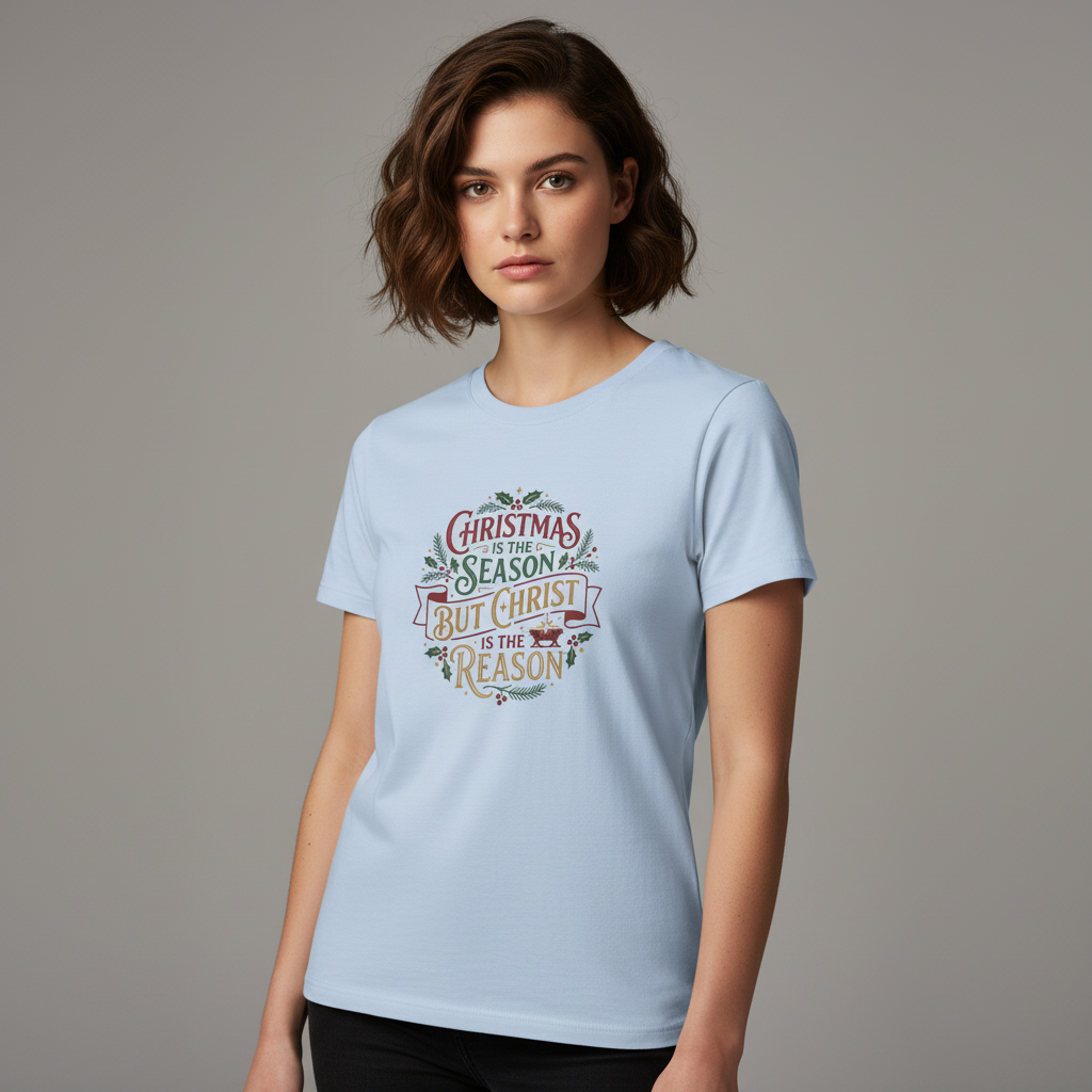 Christmas Is the Season But Christ Is the Reason T-Shirt