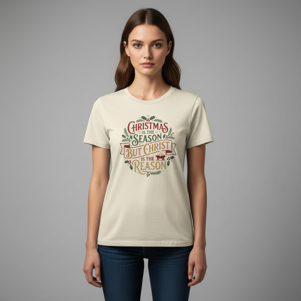 Christmas Is the Season But Christ Is the Reason T-Shirt