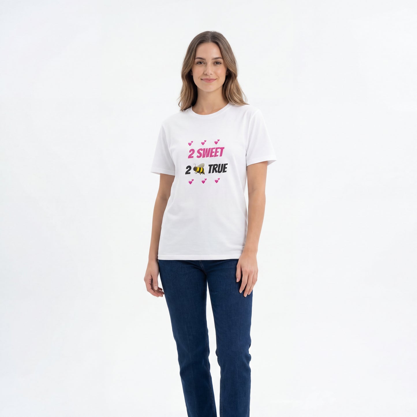 2 Sweet 2 Bee True - Cute Bee Graphic Tee for Friends & Valentine’s
