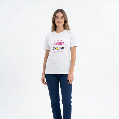 2 Sweet 2 Bee True - Cute Bee Graphic Tee for Friends & Valentine’s