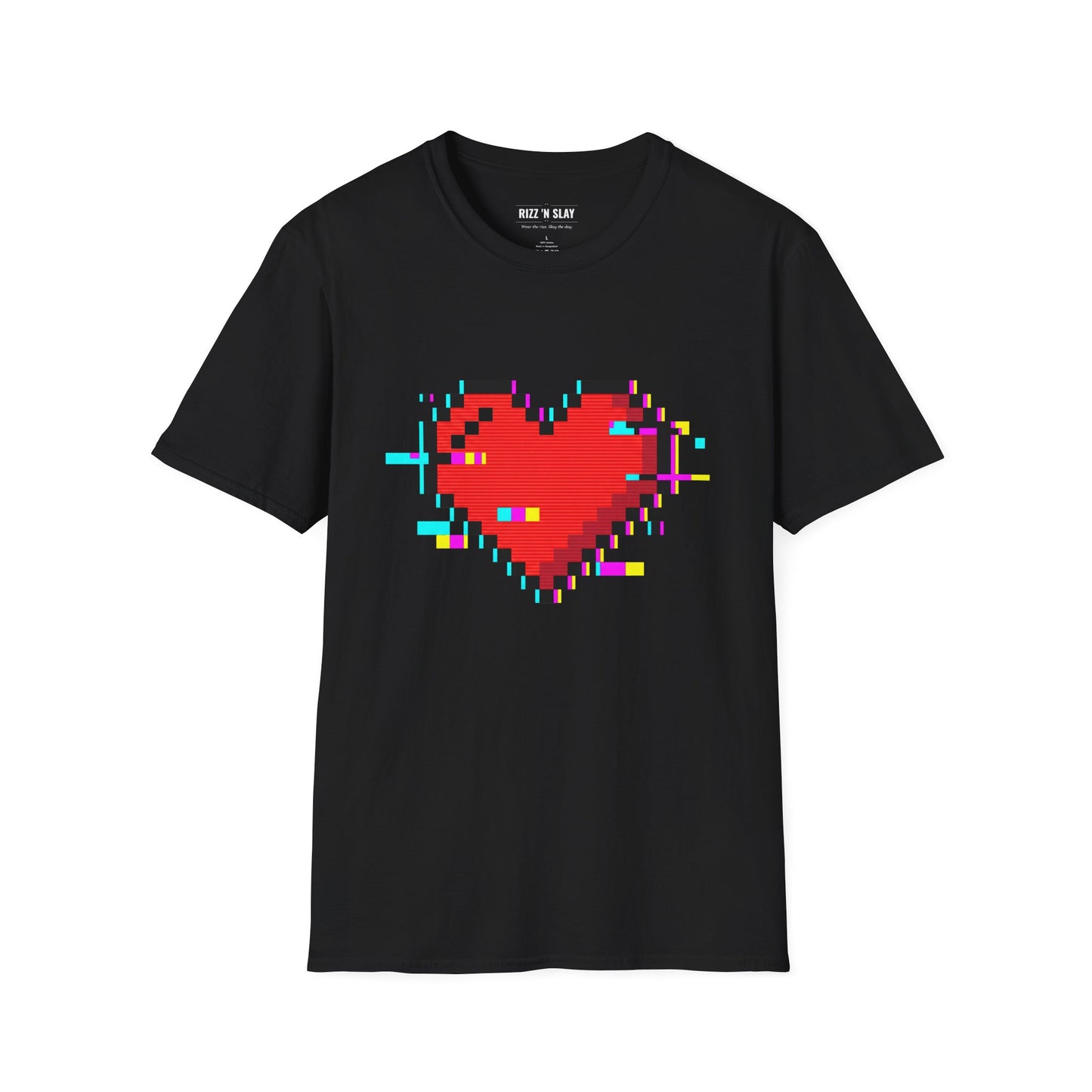 Pixel Heart T-Shirt - “Love, but make it digital” Glitch Heart Tee