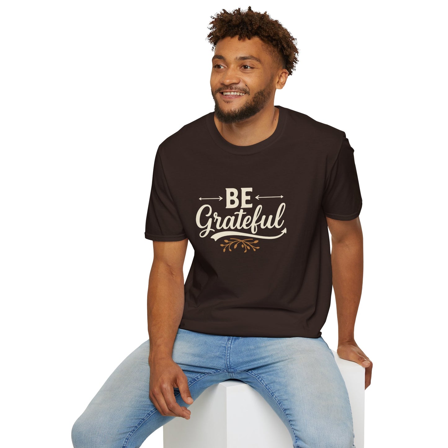 Be Grateful Unisex T-Shirt | Inspirational Tee for Everyday Wear, Gifts for Friends, Simple Style, Positive Vibes, Casual Apparel